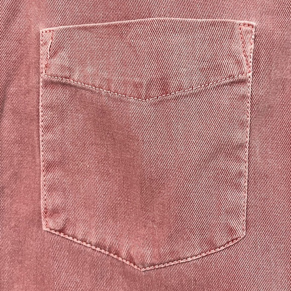 Pull&Bear Men’s Faded Red Button-Down Shirt - Size EU S - Picture 4 of 10